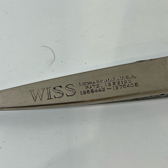 Amazing Condition Vintage WISS Pinking Shears Scissors CC9 Chrome Heavy Duty, 9” - Picture 2 of 5